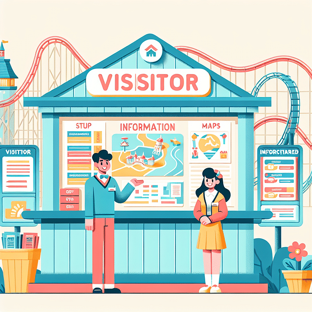 Guest Relations booth at Disney World