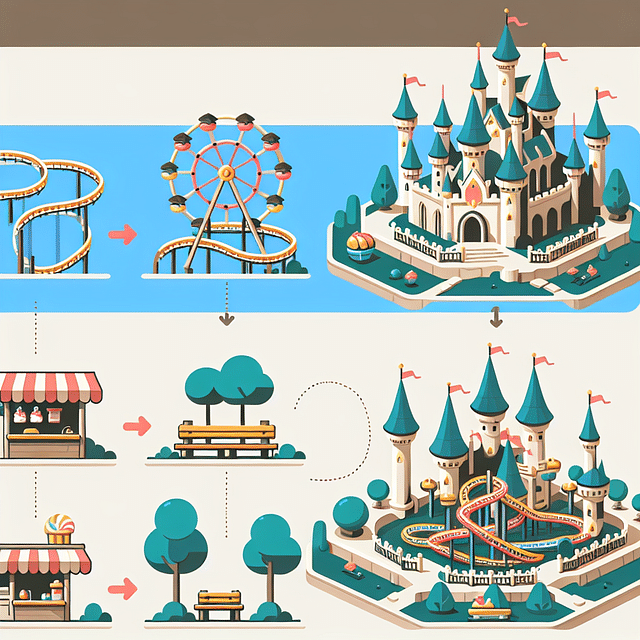 Construction of a Disney themed area