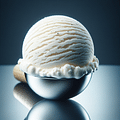 scoop of vanilla ice cream